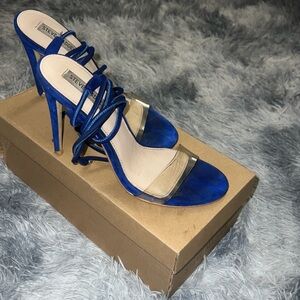 Steve Madden Blue Strappy Heels